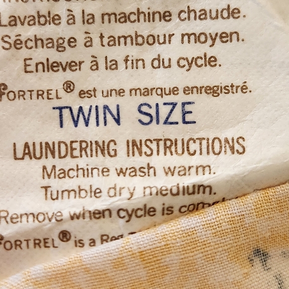 RARE VTG Danville by Dan River 3pc  Twin Sheet Set Children's Crayon Drawings - Picture 9 of 12